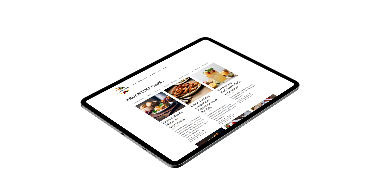 S.Latín Cook App Interface 3